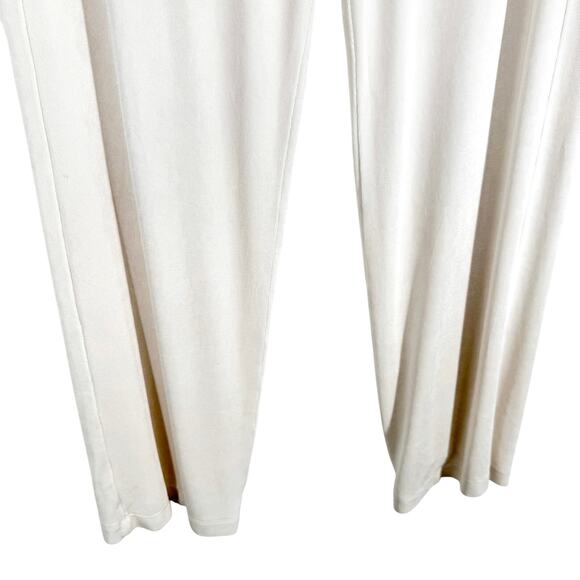 Chicos Travelers Sz LARGE Regular 2 Cream White Stretchy Slinky Pants Comfy - Picture 3 of 6